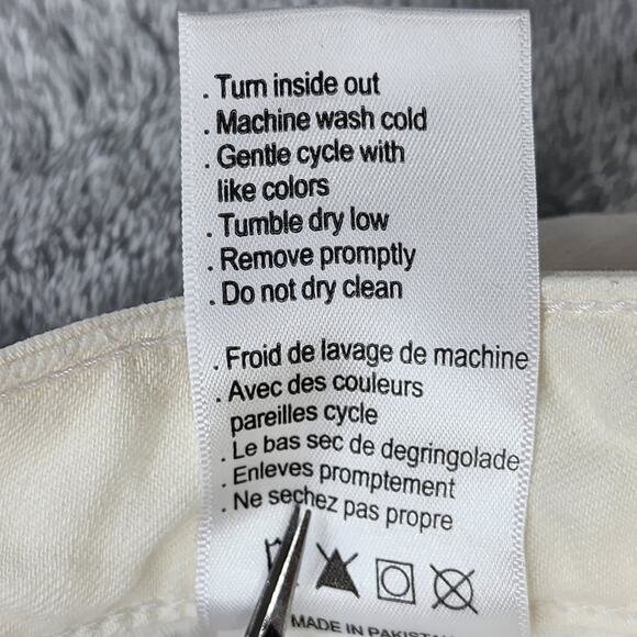 M1858 New York Jeans Womens 6/28 White Paulina Ankle Low Rise Skinny Stretch - Picture 8 of 14